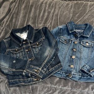 Place Kids Jean Jackets - Dark Indigo and Classic Blue